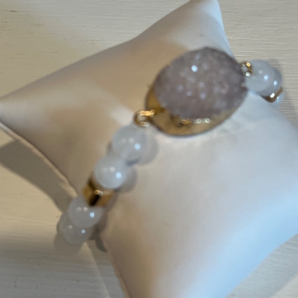Druzy Quartz ladies bracelet - Picture 5 of 7